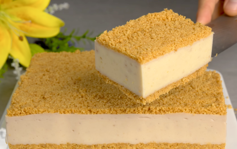 No Bake Banana Cake – Easy & Creamy Dessert 🍌