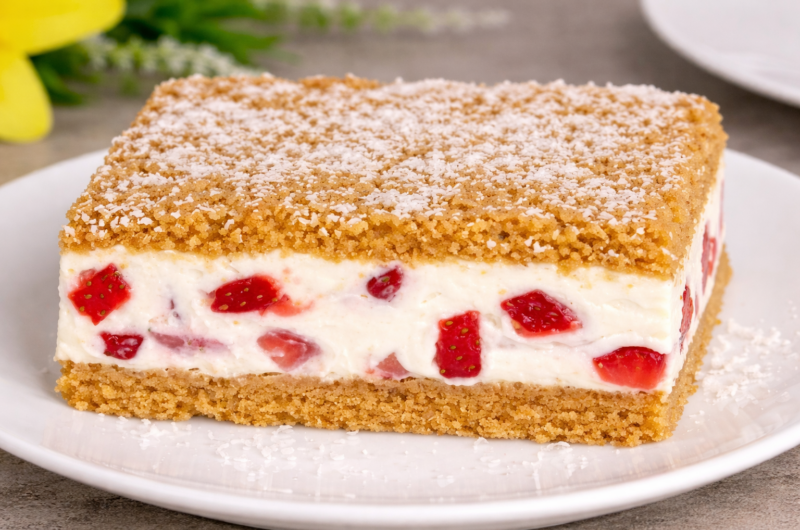 No Bake Strawberry Cheesecake