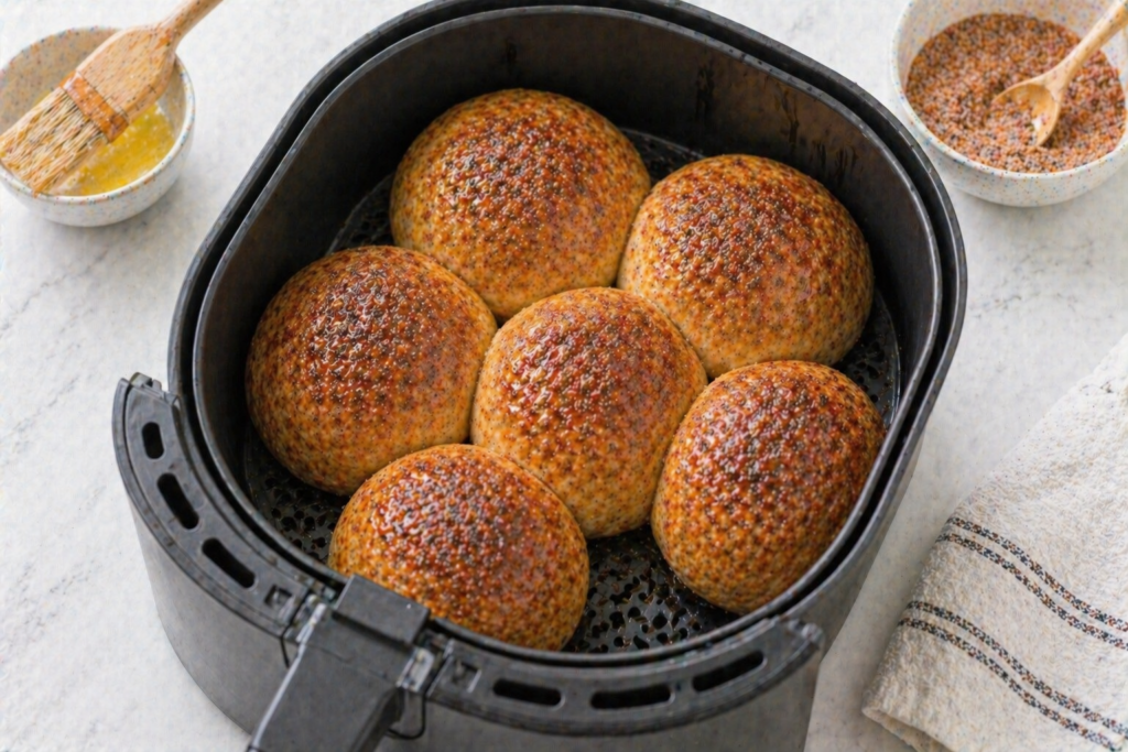 Air Fryer Cinnamon Roll Apple Pie Bombs