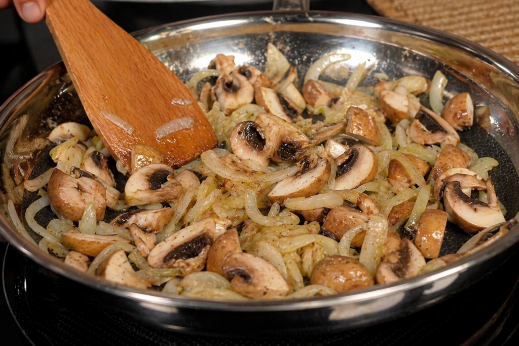 Whole Roasted Chicken with Creamy Mushroom Spinach Spaghetti