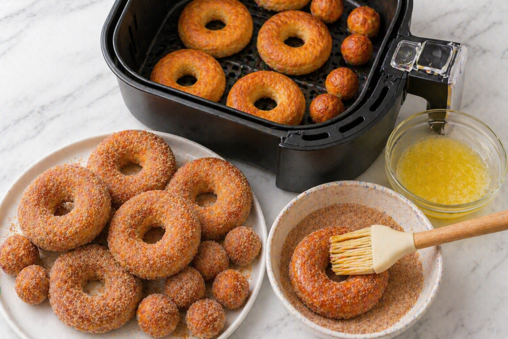 Air Fryer Donuts with Biscuit Dough