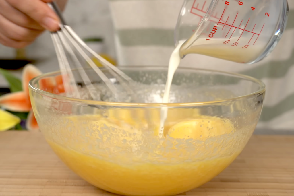 Gooey Lemon Custard Cake
