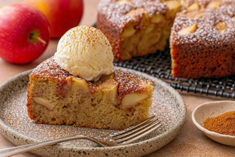 Air Fryer Apple Cinnamon Cake