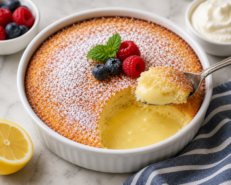 Baked Lemon Pudding Recipe