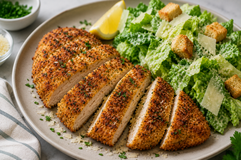 Crispy Caesar Chicken Cutlets