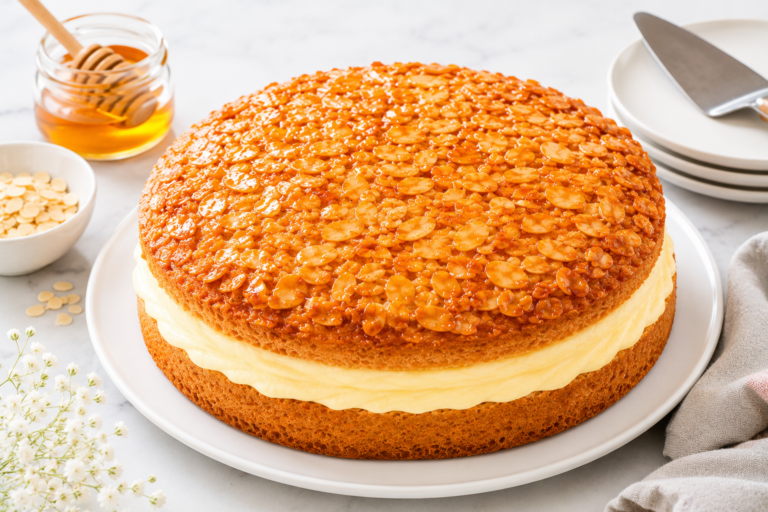German Bee Sting Cake (Bienenstich)